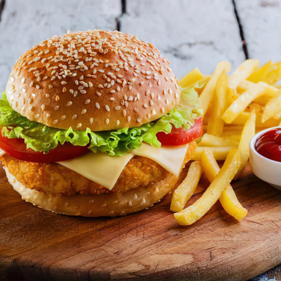 Chicken Burger + Fries